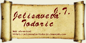 Jelisaveta Todorić vizit kartica
